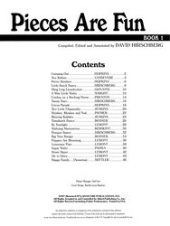 Pieces are Fun 1 / zábavné skladby pro začínající klavíristy