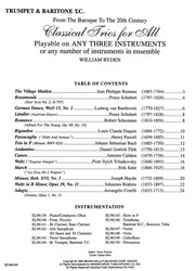 Classical Trios for All / trumpeta