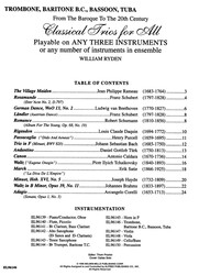 Classical Trios for All // trombon / tuba