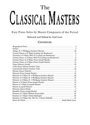 The CLASSICAL Masters / kolekce snadných klavírních skladeb klasické hudby