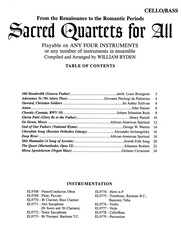 Sacred Quartets For All - violoncello / basová kytara