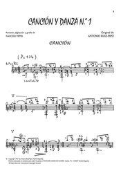 Cancion y Danza No. 1 / kytara solo