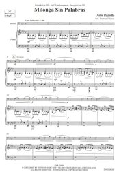 Milonga Sin Palabras by Astor Piazzolla / fagot + klavír