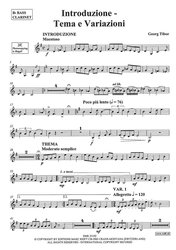 Introduzione - Tema e Variazioni / basový klarinet a klavír