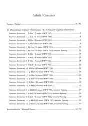 Bach: 15 Three Part Inventions (Sinfonias)(urtext) / klavír