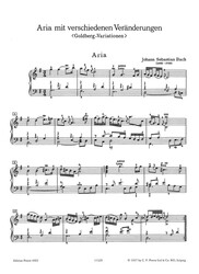 Bach: Goldberg Variations BWV 988 (Aria with 30 Variations) / klavír