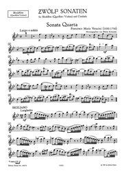Veracini: 12 Sonaten II (4-6) / altová zobcová flétna (příčná flétna, housle) a basso continuo (klavír, violoncello)