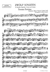 Veracini: 12 Sonaten III (7-9) / altová zobcová flétna (příčná flétna, housle) a basso continuo (klavír, violoncello)