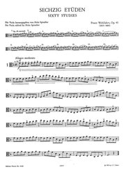 Wohlfahrt, Franz: 60 Etudes op. 45 / viola