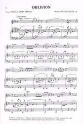 Oblivion by Astor Piazzolla / C nástroj (příčná flétna, housle, ...) a klavír