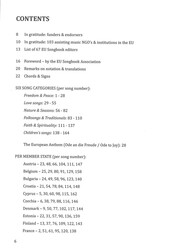 The EU Songbook - zpěvník 164 písní ze všech státu Evropské unie