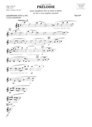 Lacour: Prélodie / altový nebo tenorový saxofon a klavír