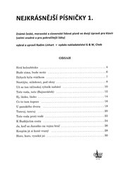 Nejkrásnější české lidové písně pro sóĺový klavír 1
