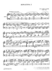 SIX SONATINES POUR LA HARPE by Jan Ladislav Dusik