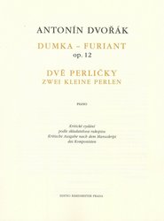 Dvořák: Dumka a Furiant op.12 | Dvě perličky (urtext) / sólo klavír