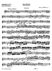Fauré: ÉLÉGIE Op.24 / housle (violoncello) a klavír