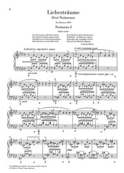 Liszt: Liebesträume - Three Notturnos (urtext) / klavír
