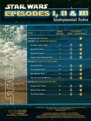 STAR WARS EPISODES 1-3 + CD / trumpeta