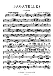 Dvořák: Bagatelles, Op. 47 / dvoje housle, violoncello a klavír