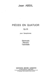 Absil: Pieces en Quatuor Op.35 / saxofonový kvartet (SATB)