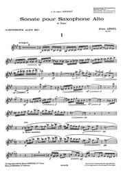 Absil: Sonate Op.115 / altový saxofon a klavír