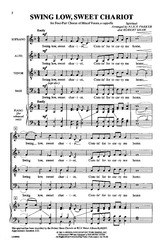 SWING LOW,SWEET CHARIOT / SATB a cappella