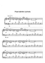 Duha v černé a bílé 2 (modrá) - Ilona Jurníčková / snadné skladby pro klavír