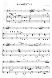 Matoušek, Petr:  Proměny č.1-3 / příčná flétna a klavír