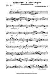 Demersseman: FANTAISIE sur un theme original, Op. 32 / altový saxofon a klavír