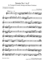 Baldassari: Sonata Nr. 1 in F / C trumpeta (kornet) a klavír