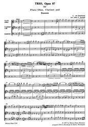 Beethoven: TRIO in C major, op.87  / příčná flétna (hoboj), klarinet a fagot