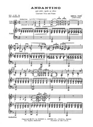 Faure: Andantino / tři klarinety a klavír