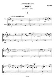 Einaudi: Duetti per violino e viola / housle a viola - pět duet