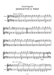 Paganini: Minuetto e Trio / skladba pro housle a violu