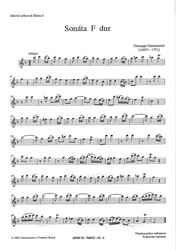 Sammartini: Tři sonáty / dvě altové zobcové flétny a klavír (basso continuo)