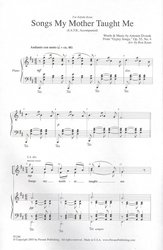 Songs My Mother Taught Me (Když mne stará matka zpívat učívala) by Antonín Dvořák / SATB + klavír