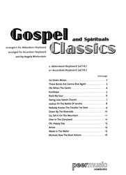 Gospel and Spiritual Classics / akordeon (keyboard) - solo a dueta