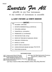 QUARTETS FOR ALL / housle