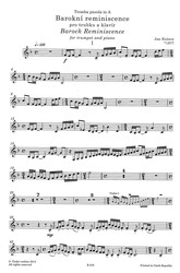 Kučera: Barokní reminiscence / trubka pikola (C nebo A) a klavír
