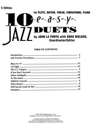 10 EASY JAZZ DUETS + CD - C instrument