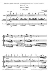 Sluka: PARTITA / tři příčné flétny - šest skladeb