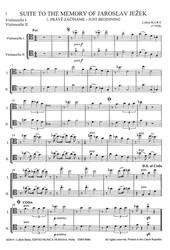 Suite to the memory of Jaroslav Ježek / dvě violoncella a klavír