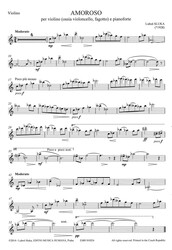 Sluka: Amoroso / housle (violoncello, fagot) a klavír