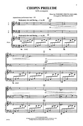 CHOPIN PRELUDE / SATB