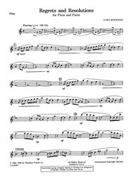 Gary Schocker: Regrets and Resolutions / příčná flétna a klavír