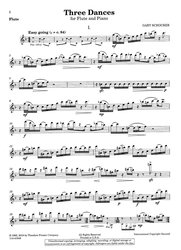 Gary Schocker: Three Dances / příčná flétna a klavír