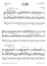 Eben: Versetti / varhany