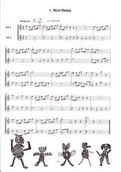 Rosenheck: Mini-Quatsch / 11 jednoduchých skladeb pro dvě zobcové flétny (SS)