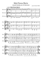 Vánoční koledy pro tři klarinety