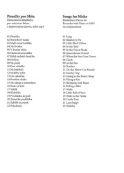 Písničky pro Míšu / zobcová flétna a klavír - jednoduché skladbičky
